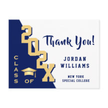 Modern eenvoudig minimalistisch Afstuderen Dank u