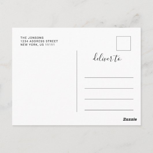 Modern eenvoudig minimalistisch Afstuderen Dank u Briefkaart (Achterkant)