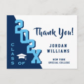 Modern eenvoudig minimalistisch Afstuderen Dank u Briefkaart (Voorkant)