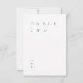 Modern eenvoudig minimalistisch artikelnummer kaart (Voorkant)