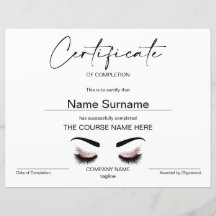 Modern eenvoudig minimalistisch certificaat van vo