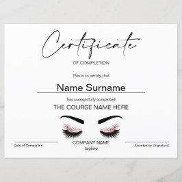 Modern eenvoudig minimalistisch certificaat van vo