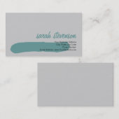 Modern eenvoudig minimalistisch consultant Visitek Visitekaartje (Voorkant / Achterkant)