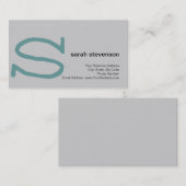 Modern eenvoudig minimalistisch consultant Visitek Visitekaartje (Voorkant / Achterkant)