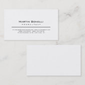 Modern eenvoudig minimalistisch consultant Visitek Visitekaartje (Voorkant / Achterkant)