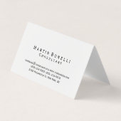 Modern eenvoudig minimalistisch consultant Visitek Visitekaartje (Voorkant)