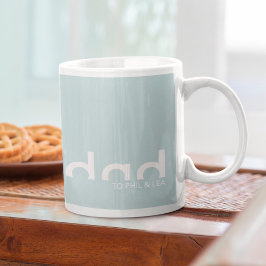 Modern eenvoudig minimalistisch design voor papa koffiemok