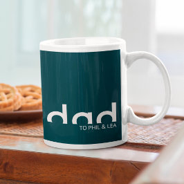 Modern eenvoudig minimalistisch design voor papa koffiemok