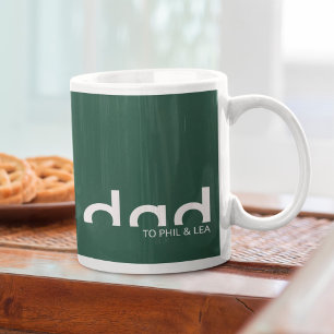 Modern eenvoudig minimalistisch design voor papa koffiemok