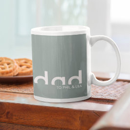 Modern eenvoudig minimalistisch design voor papa koffiemok