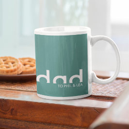 Modern eenvoudig minimalistisch design voor papa koffiemok