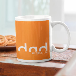 Modern eenvoudig minimalistisch design voor papa koffiemok