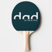 Modern eenvoudig minimalistisch design voor papa tafeltennisbatje (Voorkant)