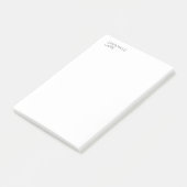 Modern eenvoudig minimalistisch elegant kapitaal post-it® notes (Schuin)