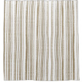 Modern eenvoudig minimalistisch gestreept douchegordijn (Voorkant)