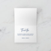 Modern eenvoudig minimalistisch Golden Afstuderen Bedankkaart (Binnen)