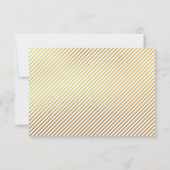 Modern eenvoudig minimalistisch Golden Afstuderen Bedankkaart (Achterkant)