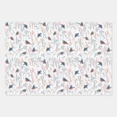 Modern eenvoudig minimalistisch noordelijk winterb inpakpapier vel (Voorkant 3)