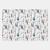 Modern eenvoudig minimalistisch noordelijk winterb inpakpapier vel (Voorkant 2)