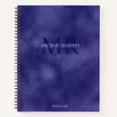 Modern Eenvoudig minimalistisch paarse folie Metal Notitieboek (Voorkant)