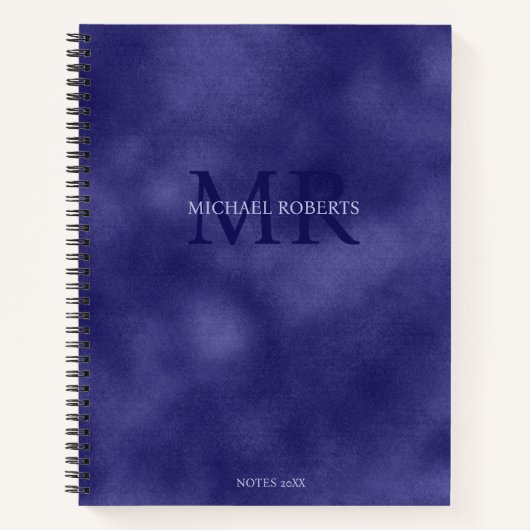 Modern Eenvoudig minimalistisch paarse folie Metal Notitieboek (Voorkant)