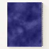 Modern Eenvoudig minimalistisch paarse folie Metal Notitieboek (Achterkant)