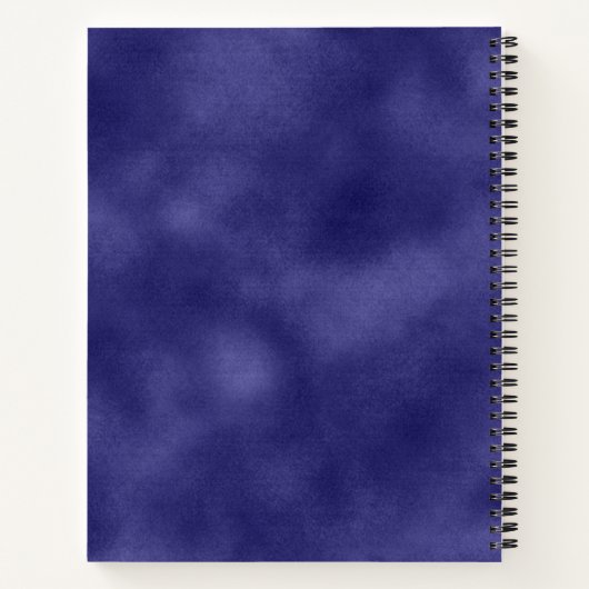 Modern Eenvoudig minimalistisch paarse folie Metal Notitieboek (Achterkant)