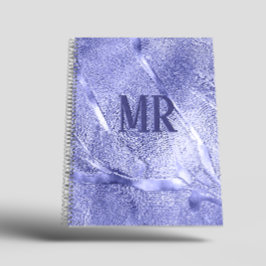 Modern Eenvoudig minimalistisch paarse folie Metal Notitieboek