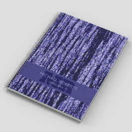 Modern Eenvoudig minimalistisch paarse folie Metal Notitieboek