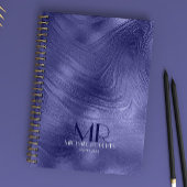 Modern Eenvoudig minimalistisch paarse folie Metal Notitieboek