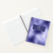 Modern Eenvoudig minimalistisch paarse folie Metal Notitieboek (Binnen)