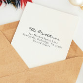 Modern eenvoudig minimalistisch retouradres  zelfinktende stempel