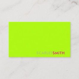 Modern eenvoudig minimalistisch visitekaartje