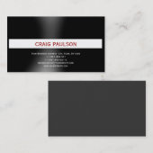 Modern eenvoudig minimalistisch Visitekaartje (Voorkant / Achterkant)