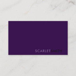 Modern eenvoudig minimalistisch visitekaartje