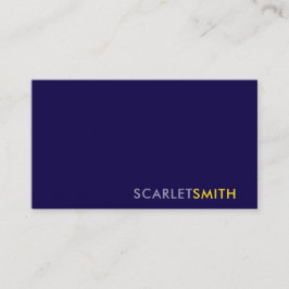 Modern eenvoudig minimalistisch visitekaartje