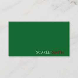 Modern eenvoudig minimalistisch visitekaartje