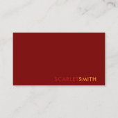 Modern eenvoudig minimalistisch visitekaartje (Voorkant)