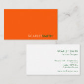 Modern eenvoudig minimalistisch visitekaartje (Voorkant / Achterkant)