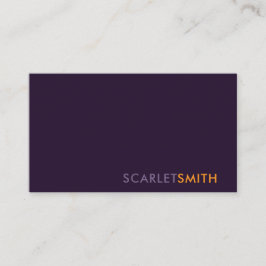 Modern eenvoudig minimalistisch visitekaartje