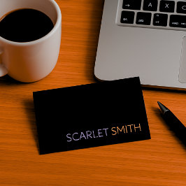 Modern eenvoudig minimalistisch visitekaartje