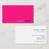 Modern eenvoudig minimalistisch visitekaartje (Voorkant / Achterkant)