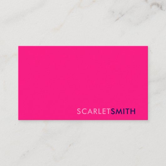 Modern eenvoudig minimalistisch visitekaartje (Voorkant)