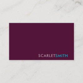 Modern eenvoudig minimalistisch visitekaartje