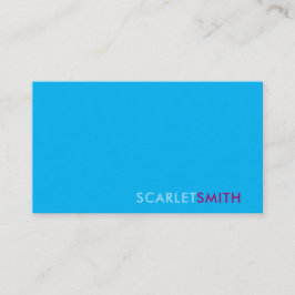 Modern eenvoudig minimalistisch visitekaartje