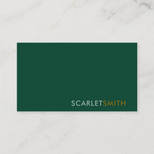 Modern eenvoudig minimalistisch visitekaartje (Voorkant)