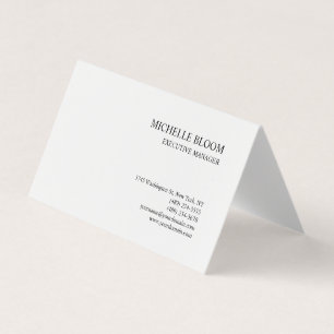 Modern Eenvoudig Minimalistisch Wit Visitekaartje
