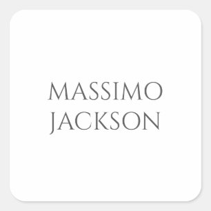 Modern Eenvoudig Modieus Minimalistisch Eenvoudig  Vierkante Sticker