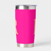 Modern Eenvoudig Monogram Geïsoleerde Drinkbeker (Links)