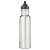 Modern Eenvoudig Monogram gepersonaliseerde aangep Waterfles (Rechts)